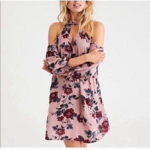 American Eagle Mauve Floral Dress